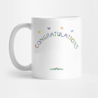 CONGRATULATIONS - tropical word art Mug